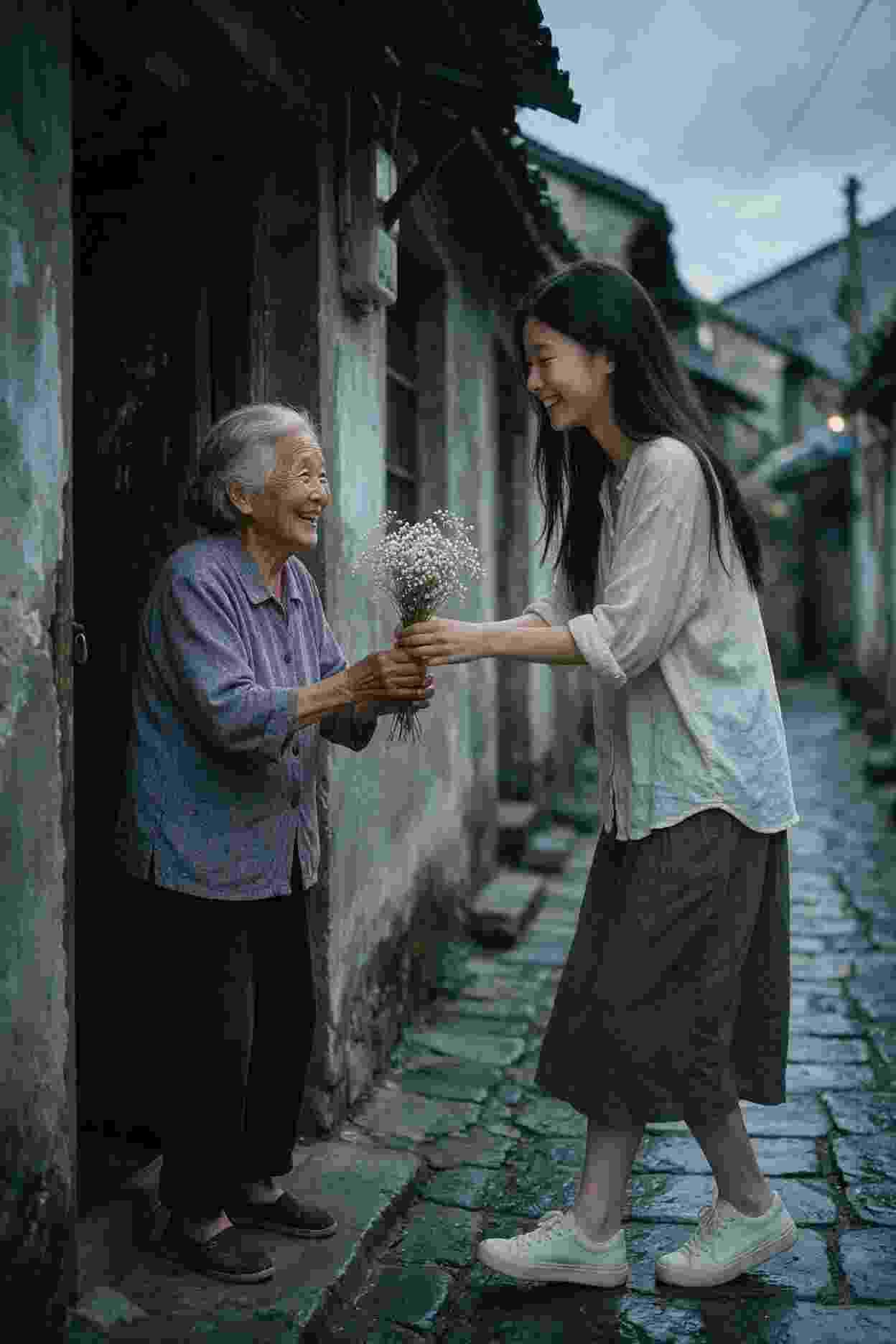 雨中漫步